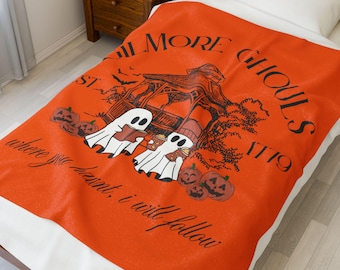 Gilmore Ghouls Velveteen Plush Blanket