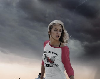 Not My First Tornado Twisters Baseball Tee - Unisex 3/4 Sleeve