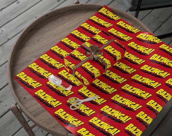Big Bang Theory &quot;BAZINGA!&quot; Wrapping Paper