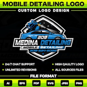 Custom Auto Detailing Logo Design: Professional Business Branding