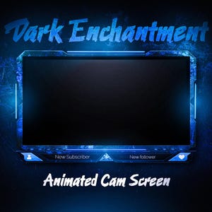 Incantesimo Oscuro / Sovrapposizione webcam animata / Fotogramma webcam animato Twitch / Sovrapposizione webcam animata Facecam