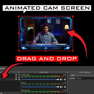 Dark Enchantment Animated Webcam Overlay: Twitch Facecam Frame