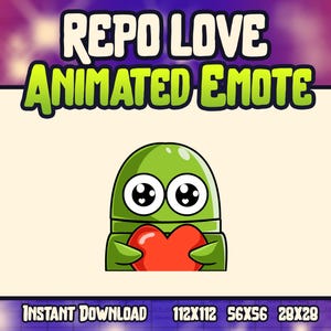 R.E.P.O Love Animated Emotes | R.E.P.O Emotes | Twitch | Discord