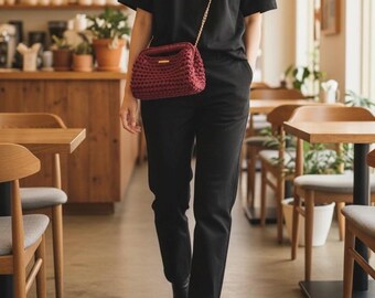 Crochet  Handmade Clutch  – Eco-Friendly Bohemian Handbag for every occasion -Ready Style**