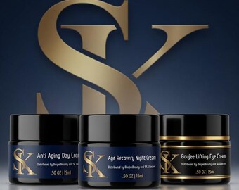 Boujee Beauty Skincare Bundle | Hydrating Face Cream Collection, Day Night Eye Creams