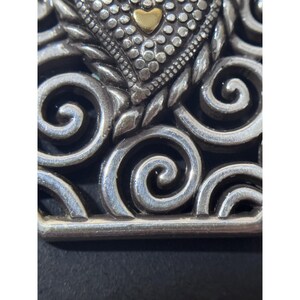 Brighton Silver Tone Picture Frame Pendant Necklace image 8