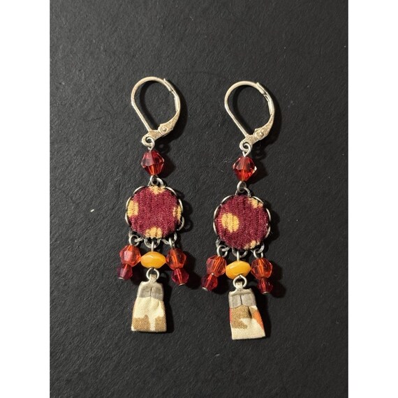 Ayala Bar Handcrafted Beaded Dangle Earrings