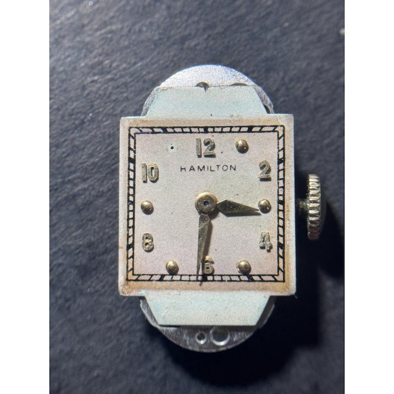 Vintage Hamilton 17j 721 manuellt uppdraget armbandsur, urverk, BETALNINGSDELAR!!!! bild 1