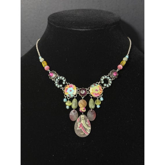Ayala Bar Handcrafted Beaded And Textile Necklace