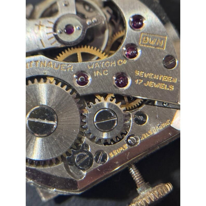 Vintage Wittnauer 17 Jewels Watch Movement Only! For Parts! image 12