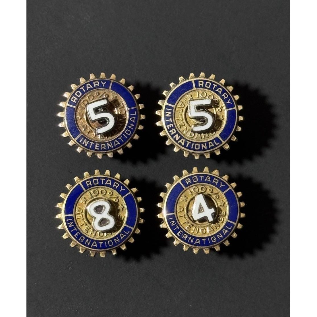 ロータリー インターナショナル ピンのみ　k14 k9 silver Vintage Rotary International Pins - Etsy