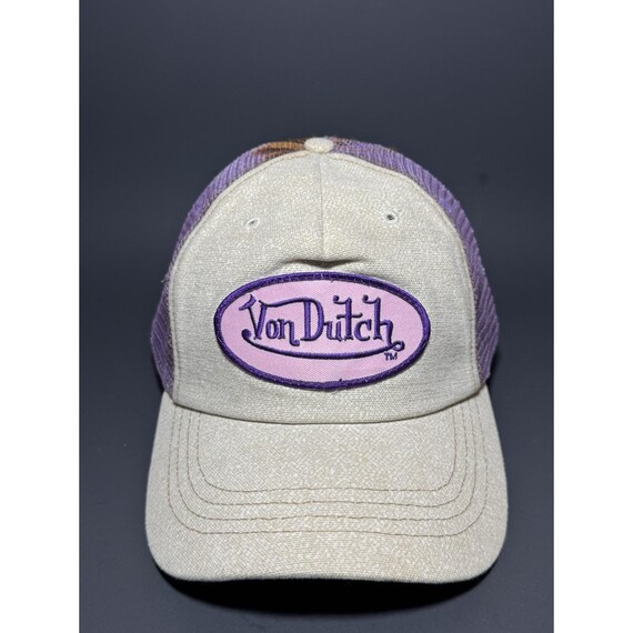 Y2K Von Dutch‎ Mesh Back Hat One Size NWT Von Dutch Yellow Black Checker Mesh Trucker Hat SnapBack  main image 4
