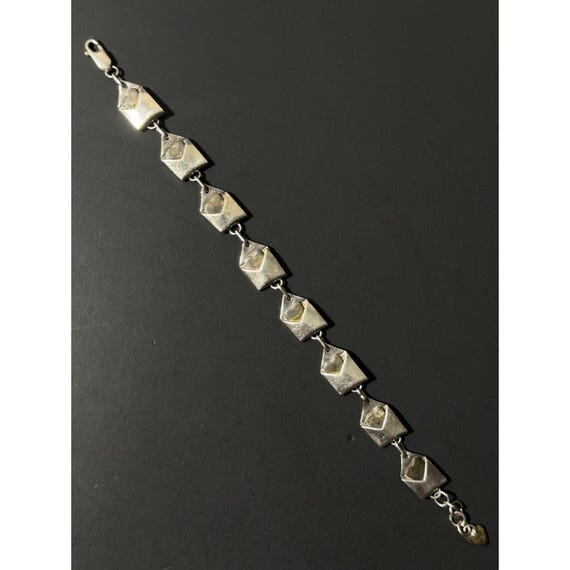 Vintage Far Fetched 925 Sterling Silver Heart Bracelet