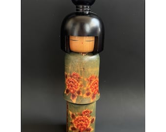 Vintage Kokeshi Wooden Doll Signed By Japanese Artist