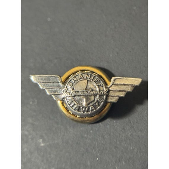 Vintage Sterling Silver Braniff International Airways Lapel Pin