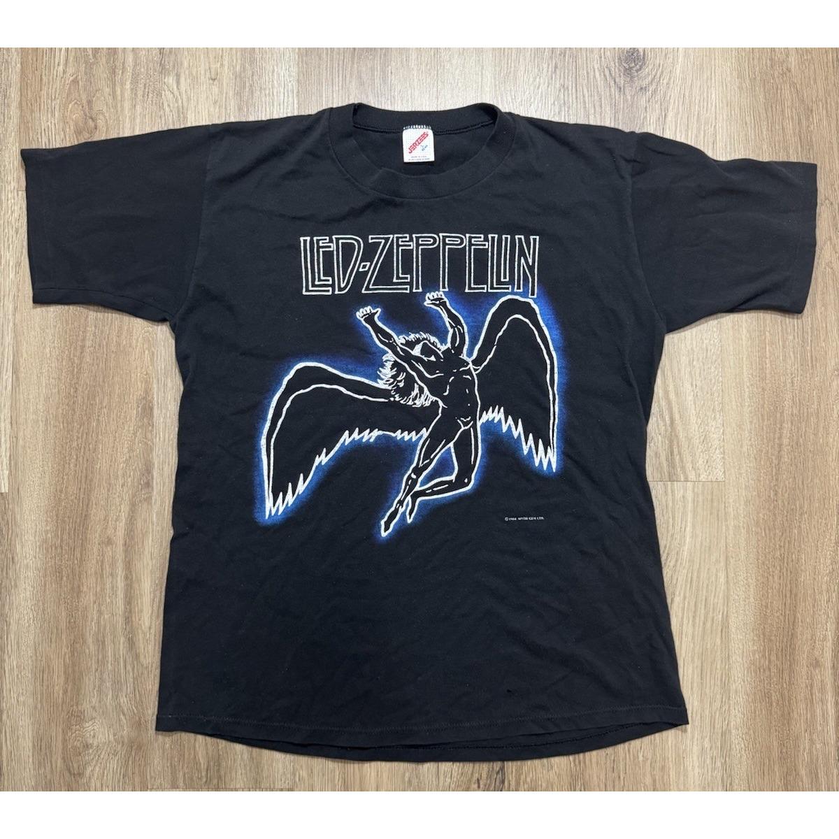 ヴィンテージ 1984 LED ZEPPELIN Zoso Tシャツ サイズ L - Etsy 日本