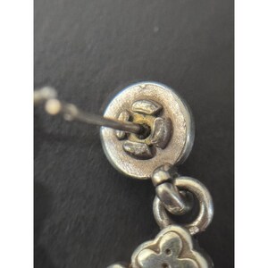Boucles d'oreilles pendantes en argent et or bicolores Luna Brighton image 10