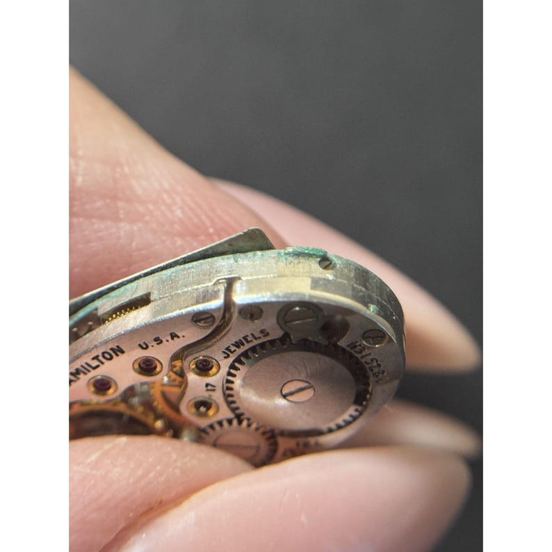 Vintage Hamilton 17j 721 manuellt uppdraget armbandsur, urverk, BETALNINGSDELAR!!!! bild 8
