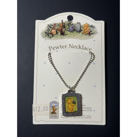 Danforth Pewterer Classic Pooh Pewter Necklace
