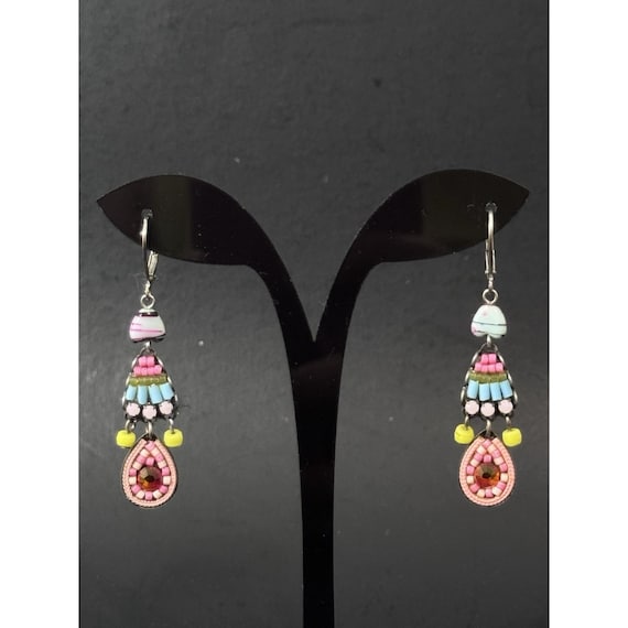 Ayala Bar Handcrafted Beaded Dangle Earrings
