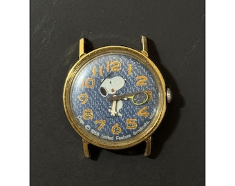 1958 Syndicate Snoopy Tennis Mechanical Wristwatch FOR PARTS!