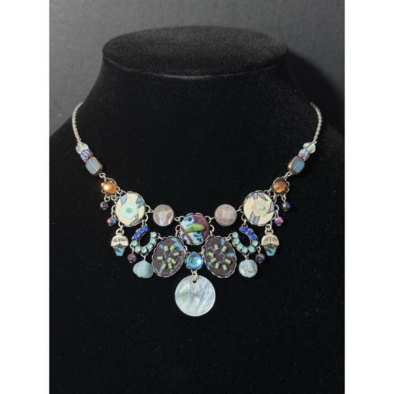 Ayala Bar Handcrafted Beaded And Textile Necklace