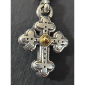 Boucles d'oreilles pendantes en argent et or bicolores Luna Brighton image 9