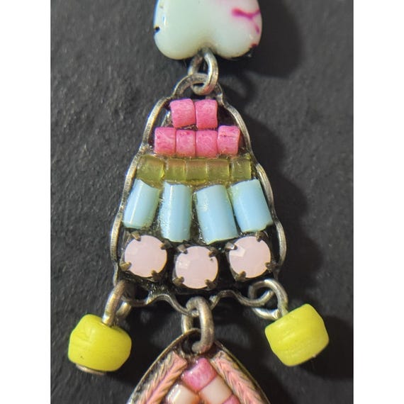 Ayala Bar Handcrafted Beaded Dangle Earrings View 4