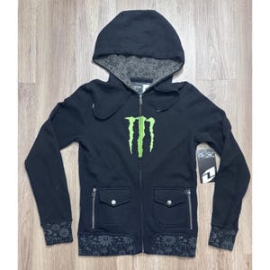Monster Energy Hoodie Zip Up - Etsy