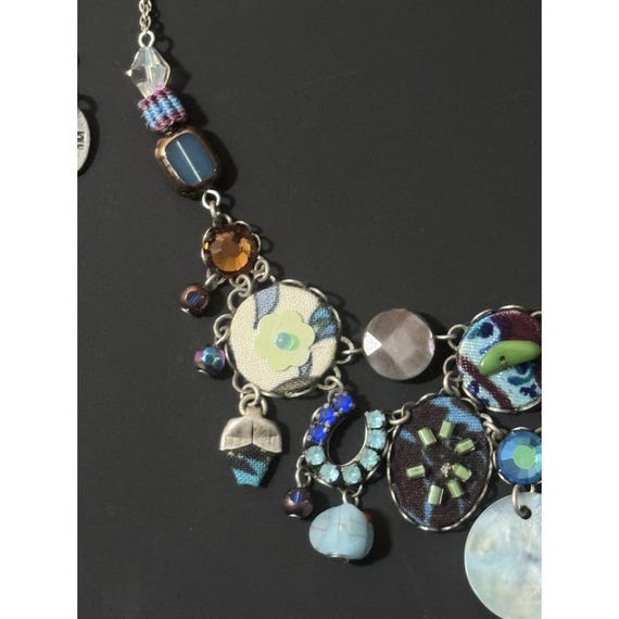 Ayala Bar Handcrafted Beaded And Textile  Necklace View 4