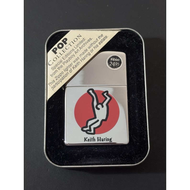 Zippo Keith Haring Pop Collection Playboy Art Detail Dancer Lighter image 1