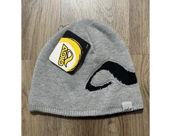Y2K ADIO Skateboarding Reversible Gray Beanie Hat