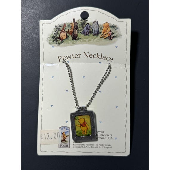 Danforth Pewterer Classic Pooh Pewter Necklace