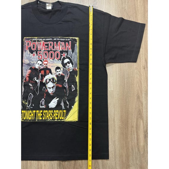 Vintage 1999 Powerman 5000 Tonight the Stars Revolt Tour Band T