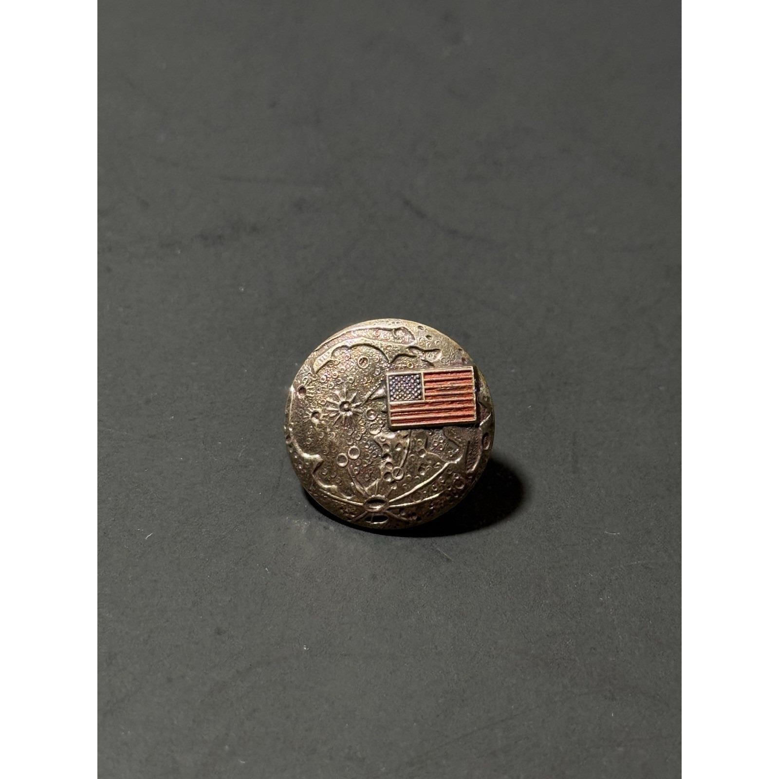 Vintage NASA Grumman Pin Tie Tack 1st Manned Lunar Landing 1969