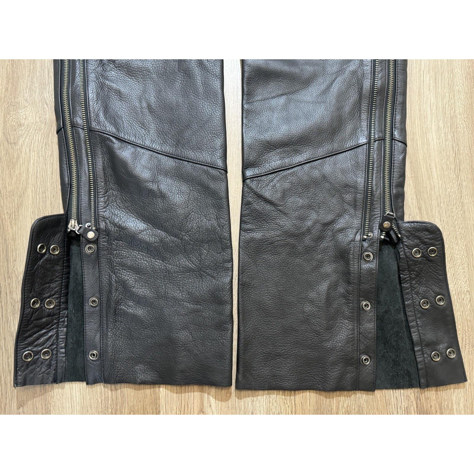 Harley-davidson DELUXE Lined Leather Chaps 98091-06VS Size Large