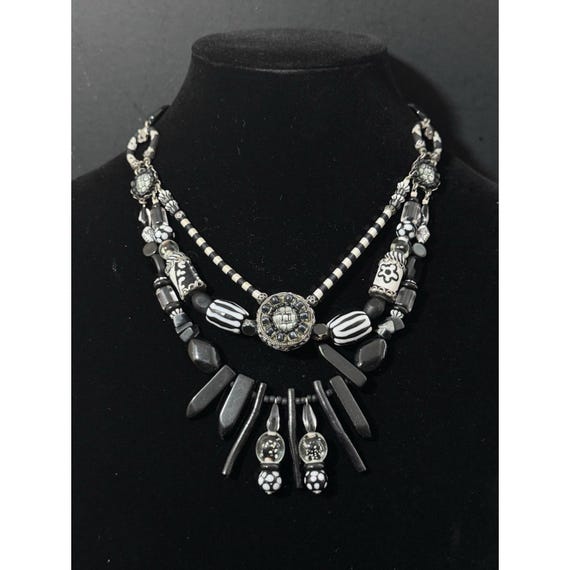 Ayala Bar Handcrafted Beaded And Textile Necklace