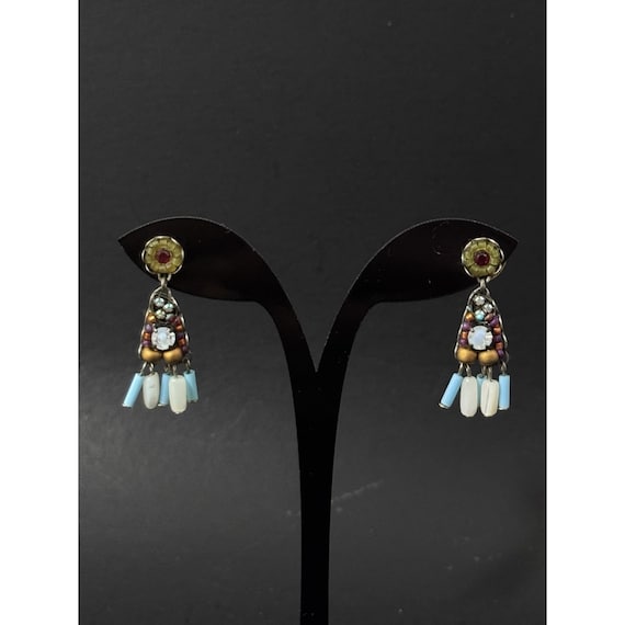 Ayala Bar Handcrafted Beaded Dangle Earrings