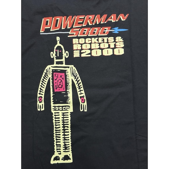 Vintage 1999 Powerman 5000 Tonight the Stars Revolt Tour Band T