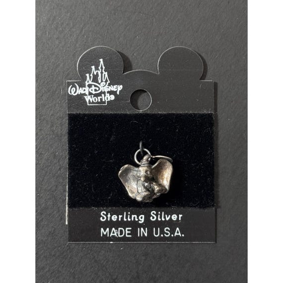 Vintage Sterling Silver Disney Dumbo Elephant Bracelet Charm