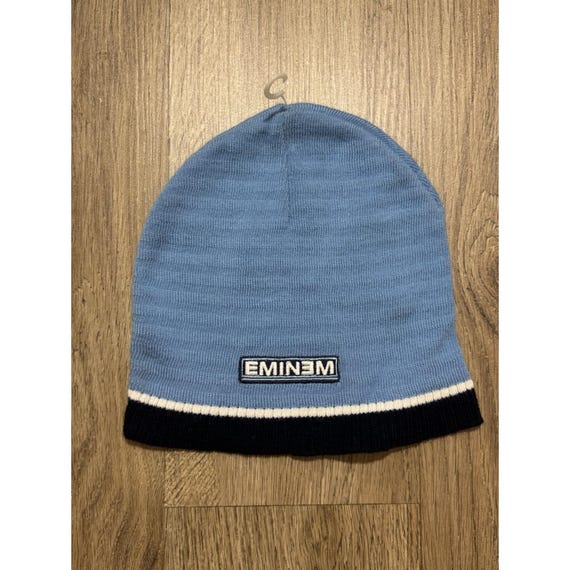 Shady ltd ニットキャップ ビーニー Eminem エミネム y2k Y2K EMINEM Blue Beanie Hat One Size - Etsy Israel