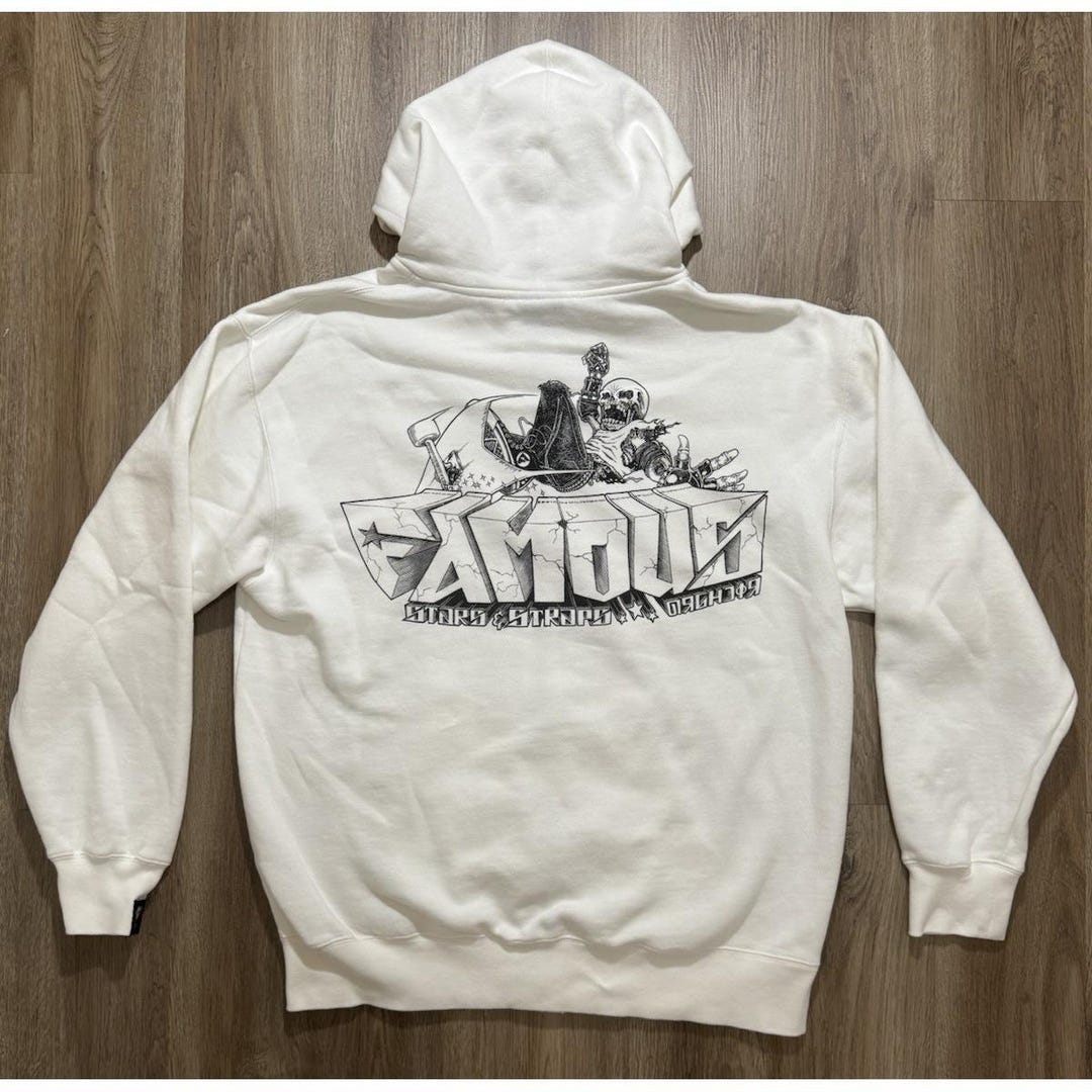 Y2K Famous Stars and Straps Skateboard Zip Hoodie Travis Barker