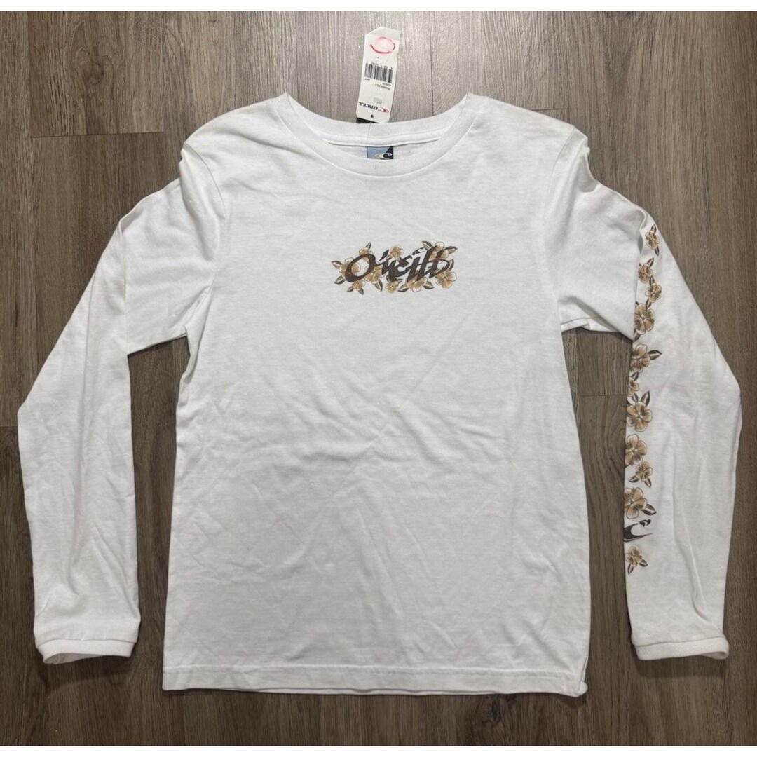 Y2K O'neill White Flower Long Sleeve Women's Shirt Size L - Etsy
