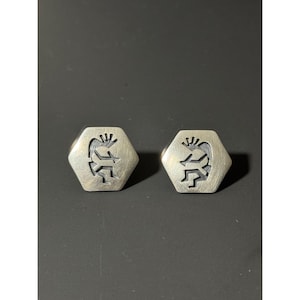 Kolczyki Kokopelli ze srebra próby 925