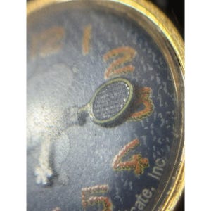 1958 Syndicate Snoopy Tennis mechanisch polshorloge VOOR ONDERDELEN! afbeelding 10