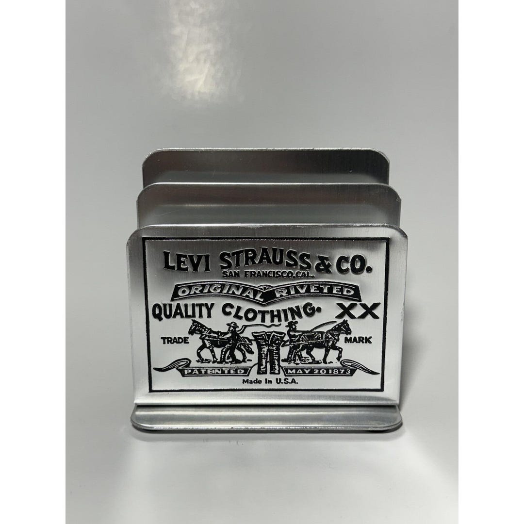vintage 70s Levis ナプキンホルダー メタル VINTAGE 1970s LEVI Strauss Metal Napkin Holder - Etsy