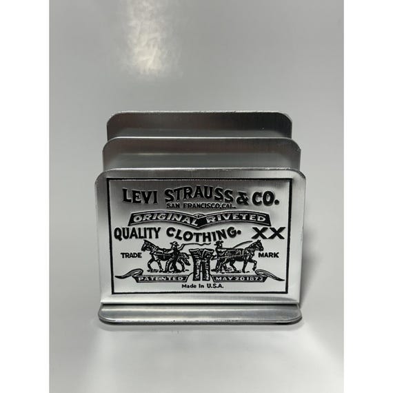 VINTAGE 1970s LEVI Strauss Metal Napkin Holder - Etsy