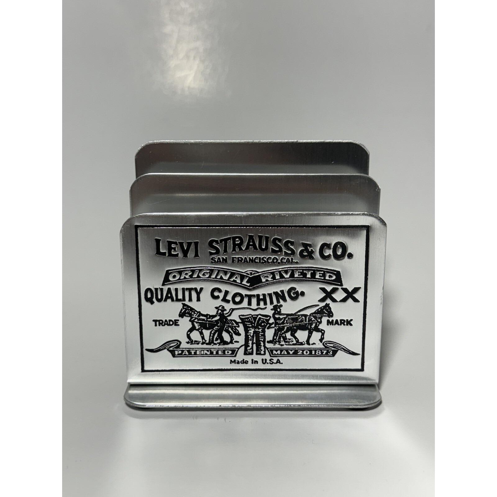 VINTAGE 1970s LEVI Strauss Metal Napkin Holder - Etsy