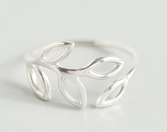 Buy For Less 925 Sterling Silver Classic Sideways Leaf Ring Buy For Less 925 Sterling Silver Classic Sideways Leaf Ring