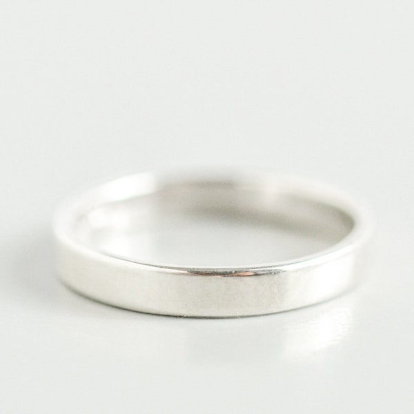 Solid Silver Band Ring for Women, Cigar Band Ring, Simple Ring, Wide Band Ring, Thick Silver Ring Size 5 6 7 8 9 10, Thumb Ring